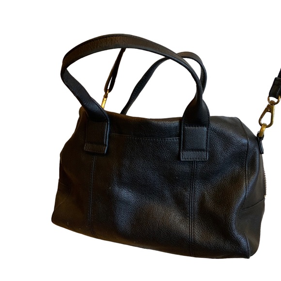 Fossil Black Pebbled Leather Shoulder bag w/Handle Straps too - Picture 2 of 7